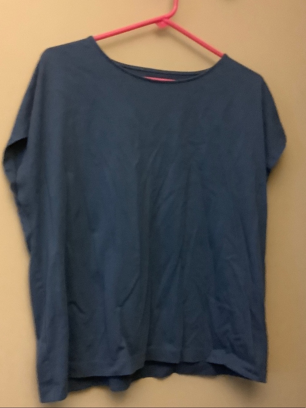 LOFT slate blue short sleeve crew tee